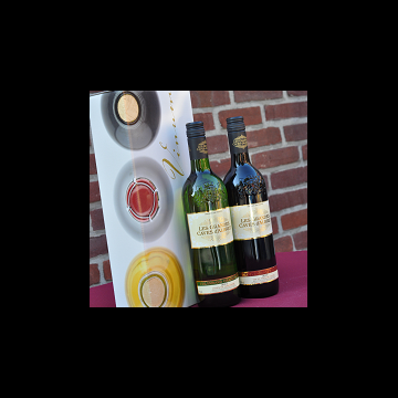 Caves d'Albret wit en rood in geschenkdoos
