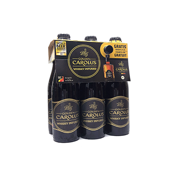 Gouden Carolus Whisky Infused 6-pack + whisky miniatuur