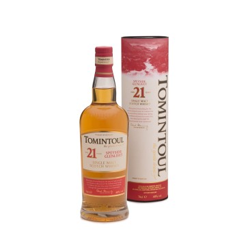 Tomintoul whisky 21 yr